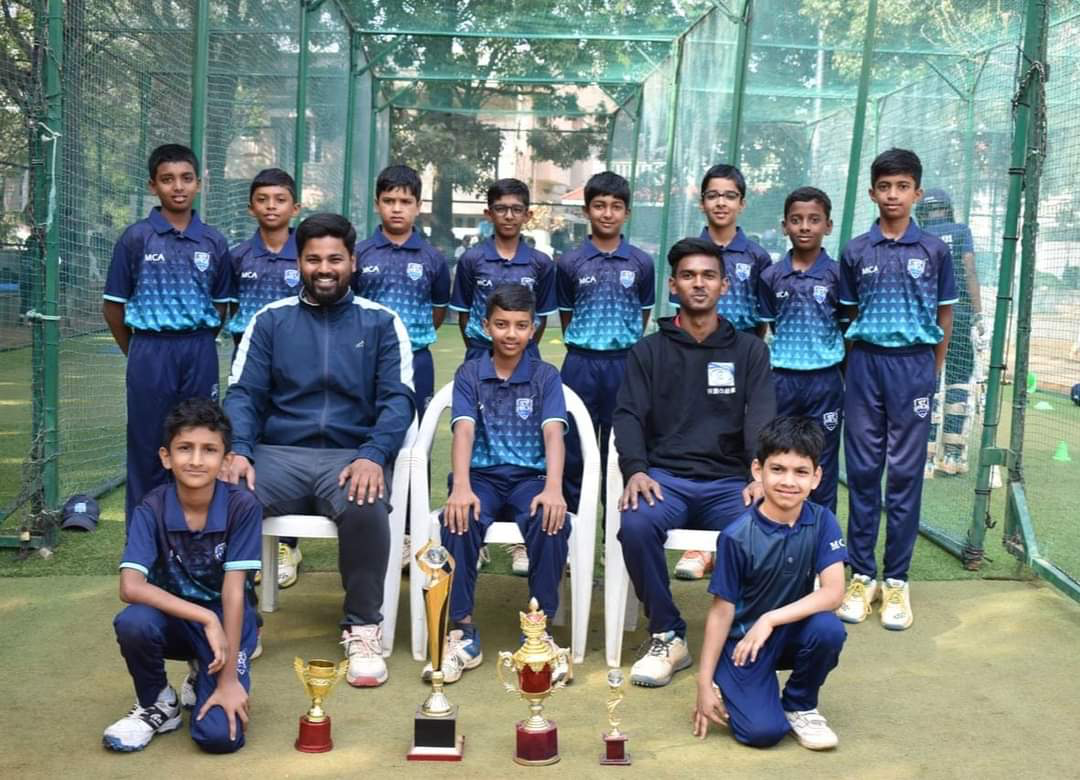 Cricket training session